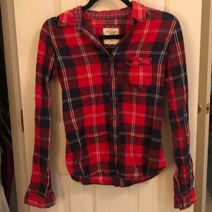 Abercrombie & Fitch red flannel